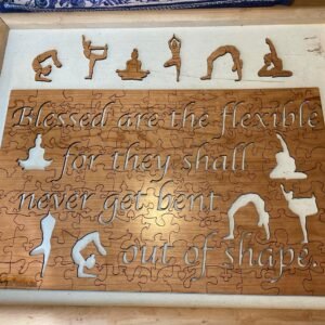 Extreme Tweaked Tab yoga puzzle custom wooden jigsaw puzzle